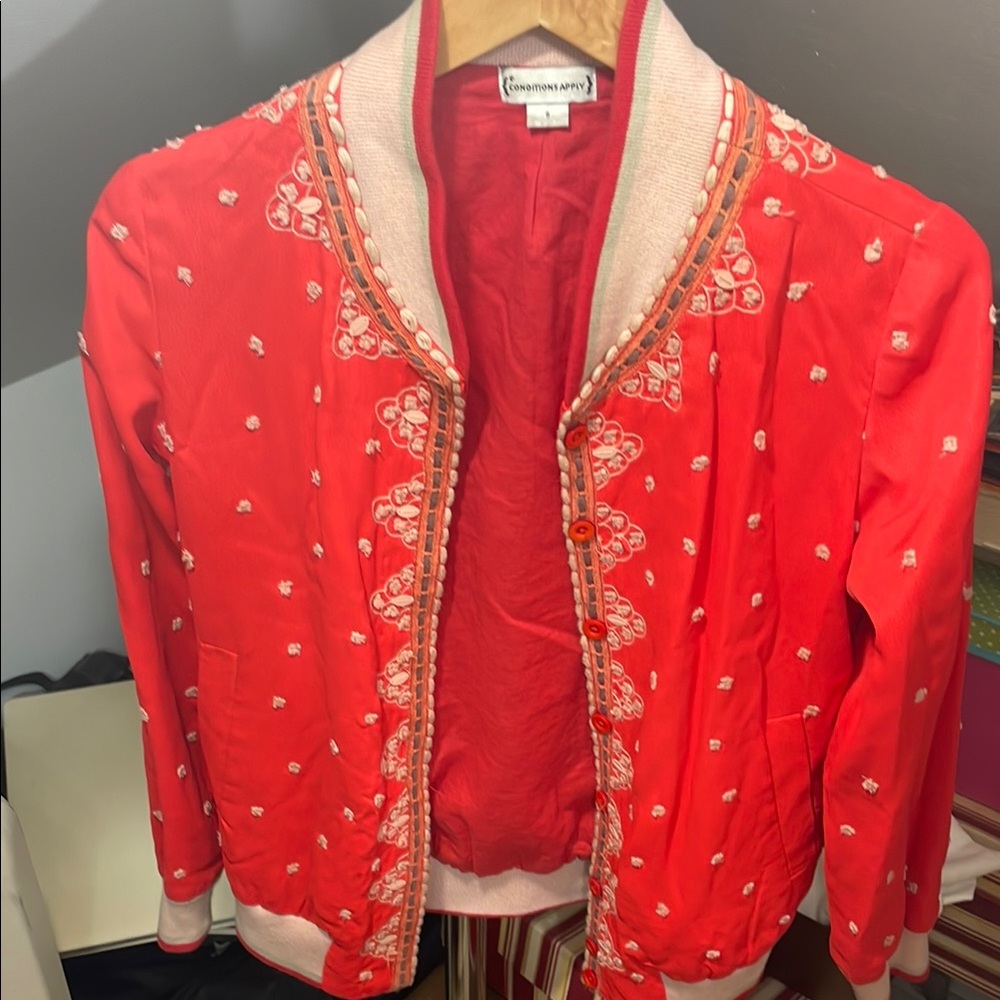 Anthropology red jacket